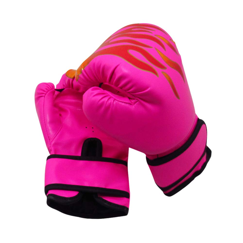 Wangqi 2 Stücke Boxen Training Kampfhandschuhe Kind Atmungsaktive Sparring Flamme Handschuhe