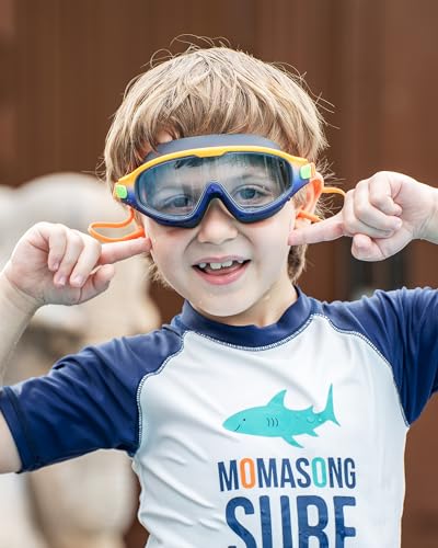 Image of Swim Goggles for Kids 6-12, Wide View Anti-Fog UV Protection No Leaking,Boys Girls Youth Swimming Goggles