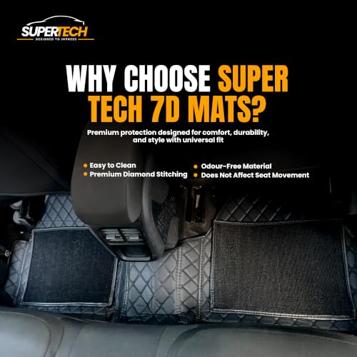 Image of 7D Car Floor Mat for Chevrolet Aveo | All Black