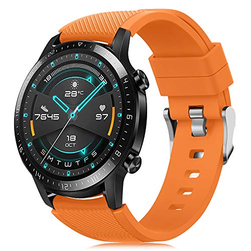 Image of XMUXI 22mm Watch Band Compatible with Huawei Watch GT6 GT5 /GT 4 46mm Nylon Strap Huawei Watch 4 Band for GTR 4 Venu 2 /3 /4,Vivoactive 4 Braided Watch Belt Parachute Metal Clasp(No Watch)