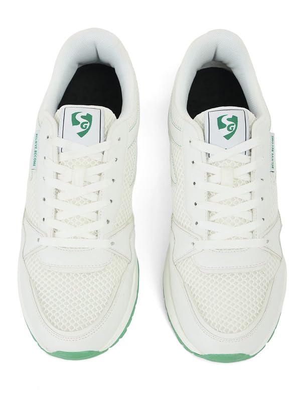 Image of SG Cosmos Lifestyle Shoes Blue /Beige, White /Green and White /Grey Colour Available | Casual Shoes Men's & Women's | 6 to 11
