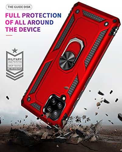Coque Galaxy A42 5G antichoc rouge avec son protège-écran HD