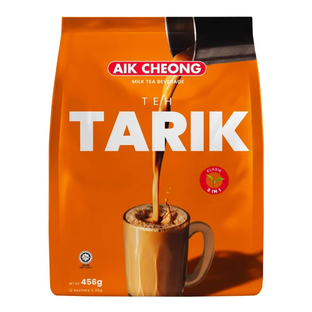 Aik Cheong 3 in 1 Classic Malaysian Milk Tea Instant Teh Tarik (12 Sachets) 456g