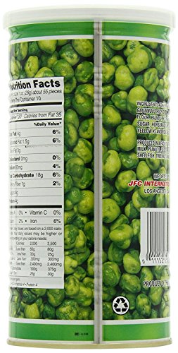 Image of Hapi Hot Wasabi Peas, 9.9 Ounce Tins (Pack of 4)