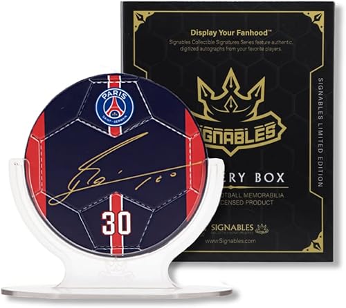 Signables Players Mystery Box - Fútbol firmado por fax de la serie Signature con información del jugador, coleccionistas oficiales