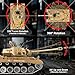Supdex 1:18 RC Tank, 2.4G US Metal Alloy Metal US M26 Remote Control Tank That Shoot BBS Model Toys, Army Toy with Smoke, Lights, Sound and Recoil,Military RC Vehicle for Adults and Kids 6+ Year Old