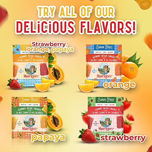 Maryruth's Sugar Free Gummy Bears Snacks | Delicious Gummies With Electrolytes & Fiber | Gummy Candy Made With Organic Ingredients | Variety Pack | Vegan | Gluten Free | Non-Gmo | Family Size | 240G #TOP2