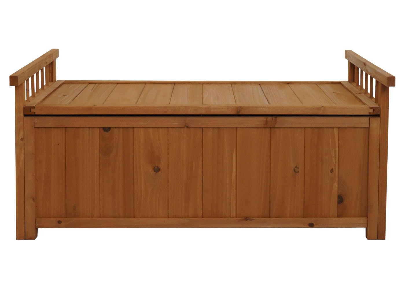 Mendler Skrzynia Do Przechowywania HWC-O13, Skrzynia Ogrodowa Na Poduszki, Drewno Jodłowe, FSC, 53 X 108 X 60 Cm – Naturalna