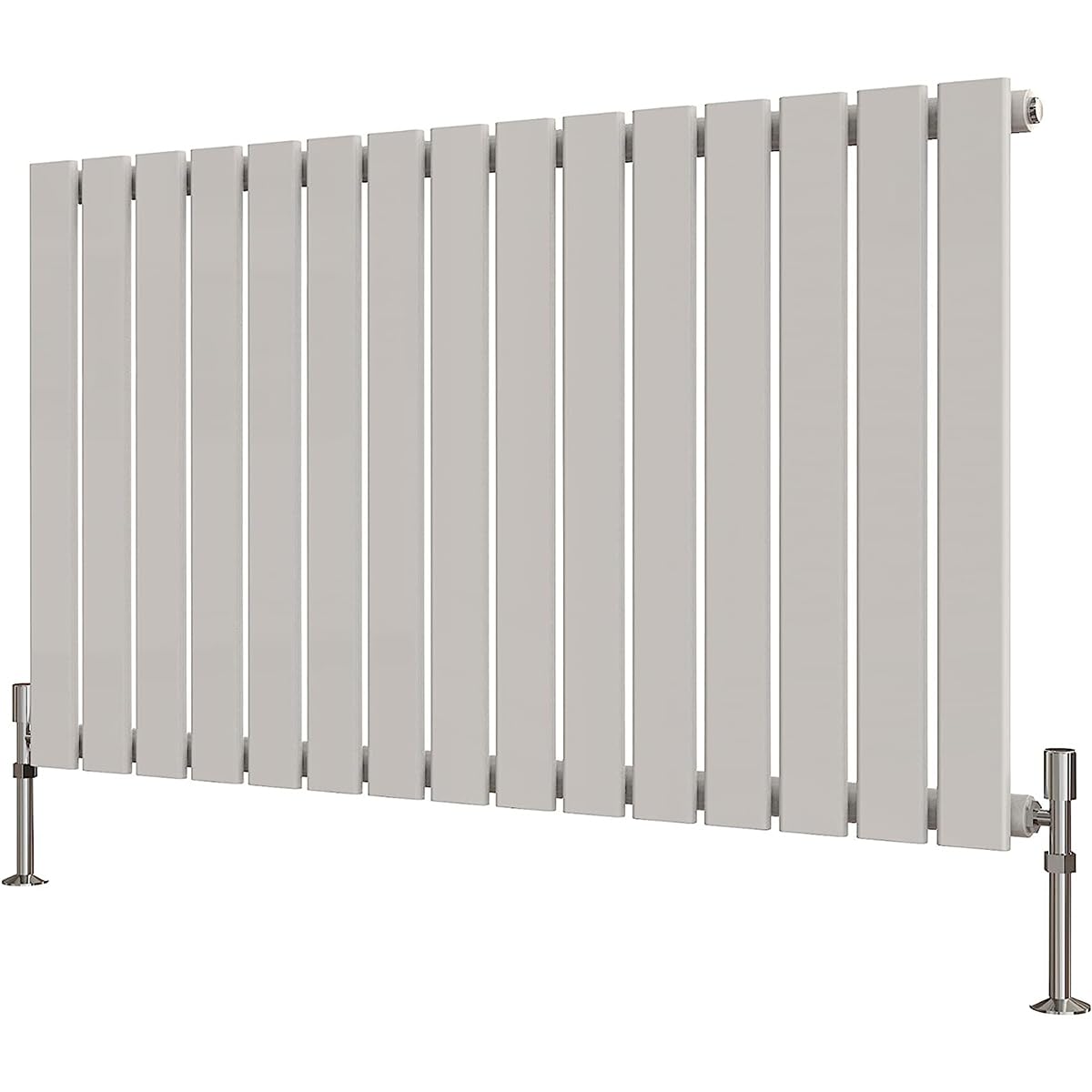 Radbliss Horizontal Flat Panel Radiator 600x1020mm White Single Design RAD Central Heating