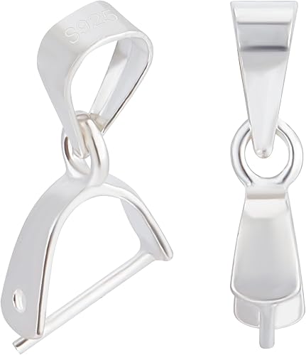 Beebeecraft 1 caja de 10 piezas de plata de ley 925 con cierre de clip de hielo para bricolaje, fiesta de Navidad, Halloween, aretes, collar, joyerĂa Beebeecraft 1 caja de 10 piezas de plata de ley 925 con cierre de clip de hielo para bricolaje, fiesta de Navidad, Halloween, aretes, collar, joyerĂa