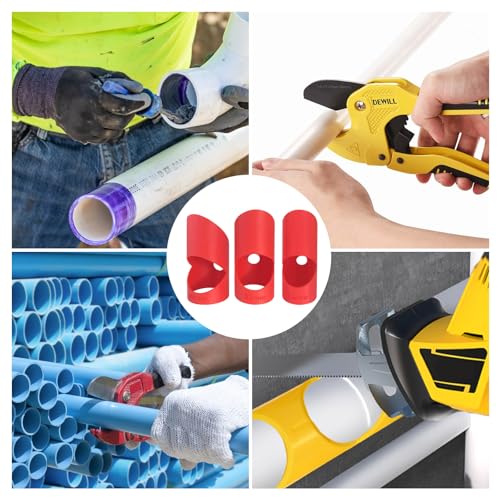 3 Stück Gehrungslade Rohrisolierung,Rohrisolierung Schneidehilfe,Größe 15 mm, 22 mm und 28 mm Rohrisolierung Schablone,Einfach zu Tragen und zu Verwenden,Verbessert Die Arbeitseffizienz (Rot)