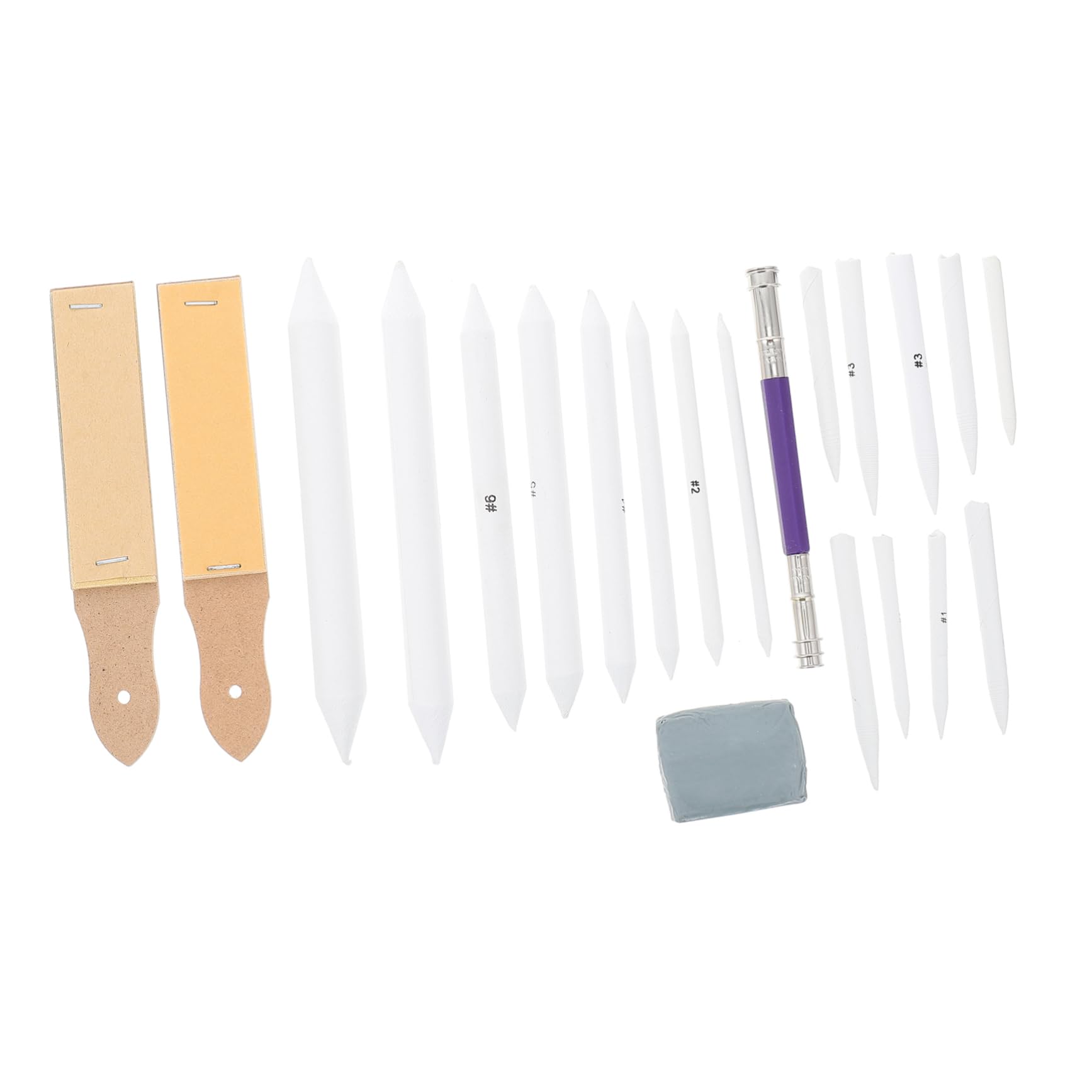 OSALADI 1Set Sketch Tool with Blending Stumps and Erasers for Artists and Students for Smudging Blending and Creating Shadows Drawing