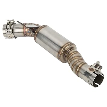 Exhaust Mid Pipe, High Accuracy Exhaust Pipe Connector Hydroforming Stainless Steel for Motorcycle