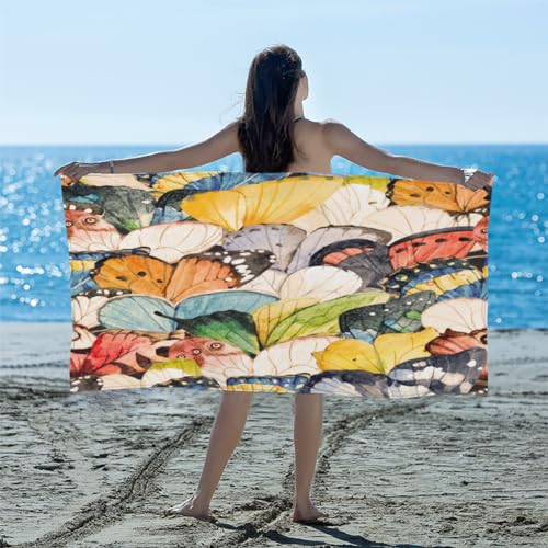 Telo mare ad asciugatura rapida: questo telo mare oversize è realizzato in microfibra, estremamente assorbente. Gli asciugamani da spiaggia da viaggio sono più lisci e sottili del cotone. Il nostro telo mare si asciuga rapidamente 3 volte più velocemente rispetto agli asciugamani in cotone standard.