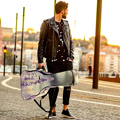 Housse étanche pour guitare acoustique avec double bandoulière et poche Motif symboles anglais Londres Noir, Multicolore… - Les Beatles, Paul McCartney, John Lennon, RIngo Starr, George Harrison Housse étanche pour guitare acoustique avec double bandoulière et poche Motif symboles anglais Londres Noir, Multicolore… – Image 7