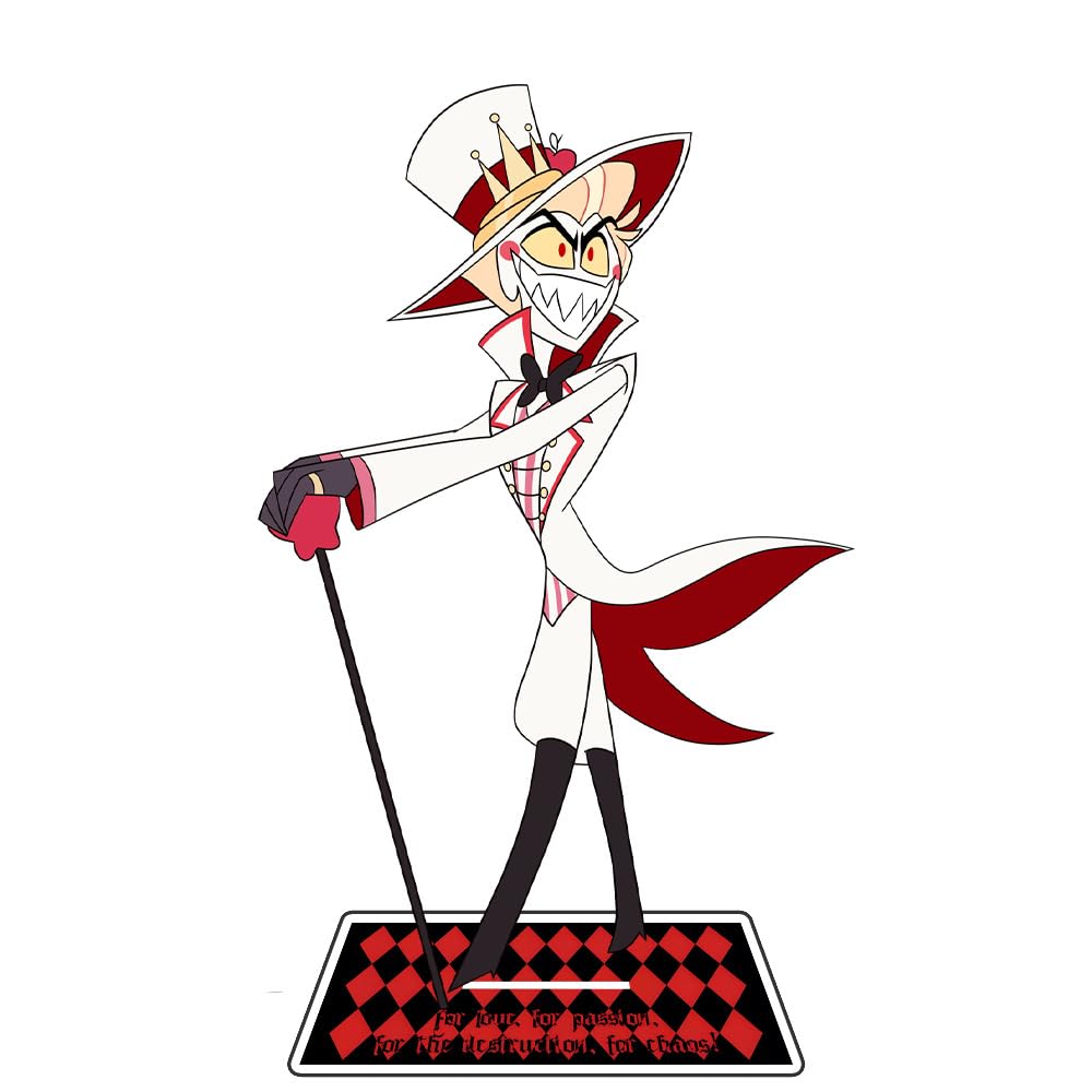 Zhongkaihua Hazbin Hotel Charlie Morningstar Lucifer Morningstar Acrylic Stand Figure 15CM Home Display Desktop Standing Plaque Ornament