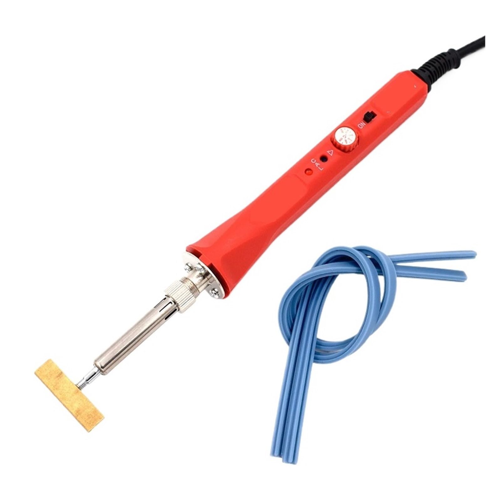 Saldatrici A Pressione Da 80 W, Penna Pirografica Con Testine A T, Saldatrice A Caldo In Rame, Temperatura Regolabile For Studi Riscaldamento Rapido(80WHotpresslinex2)
