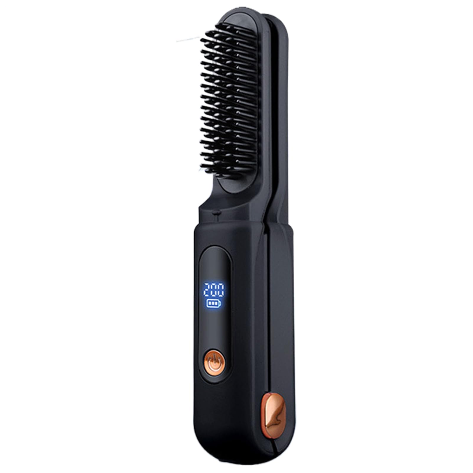 Plancha para el pelo para mujer 2 en 1 rizador recargable con pantalla