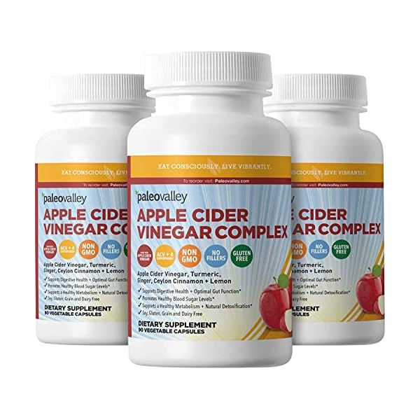 Paleovalley Apple Cider Vinegar Complex with Superfoods Turmeric