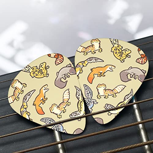 Lot de 12 médiators fins et épais en forme de léopard pour guitare électrique et acoustique - Les Beatles, Paul McCartney, John Lennon, RIngo Starr, George Harrison Lot de 12 médiators fins et épais en forme de léopard pour guitare électrique et acoustique – Image 8