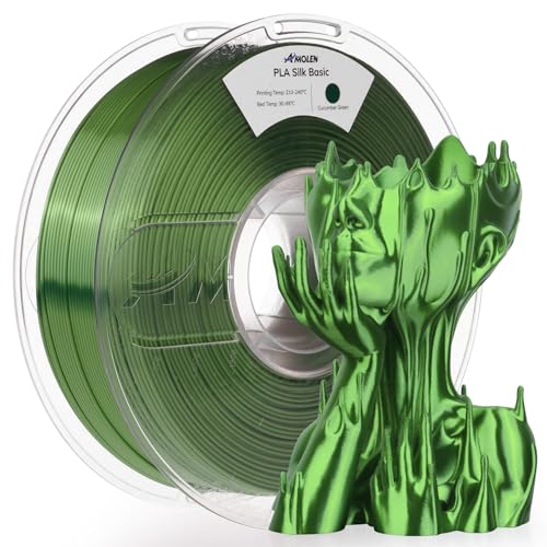Image of AMOLEN Silk PLA Filament 1.75mm 3D Printer Filaments, Accuracy ±0.02mm Shiny Filament for 3D Printing, 1kg(2.2lbs) Spool, Compatible with Most FDM Printer