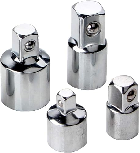 Miniatura 3 de Juego de convertidor reductor de adaptador de enchufe de trinquete cuadrado, 4 piezas, 14 pulgadas, 38 pulgadas, 12 pulgada de conversión de