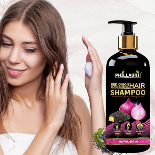 Image of Red Onion & Black Seed Oil Shampoo For Hair Fall Control| Shampoo For Dry And Frizzy Hair | 600ml (Pack Of 2)