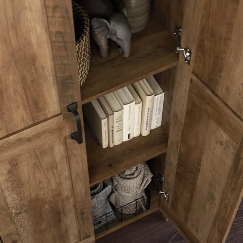 Image of Sauder Miscellaneous Storage Cabinet, Rural Pine Finish