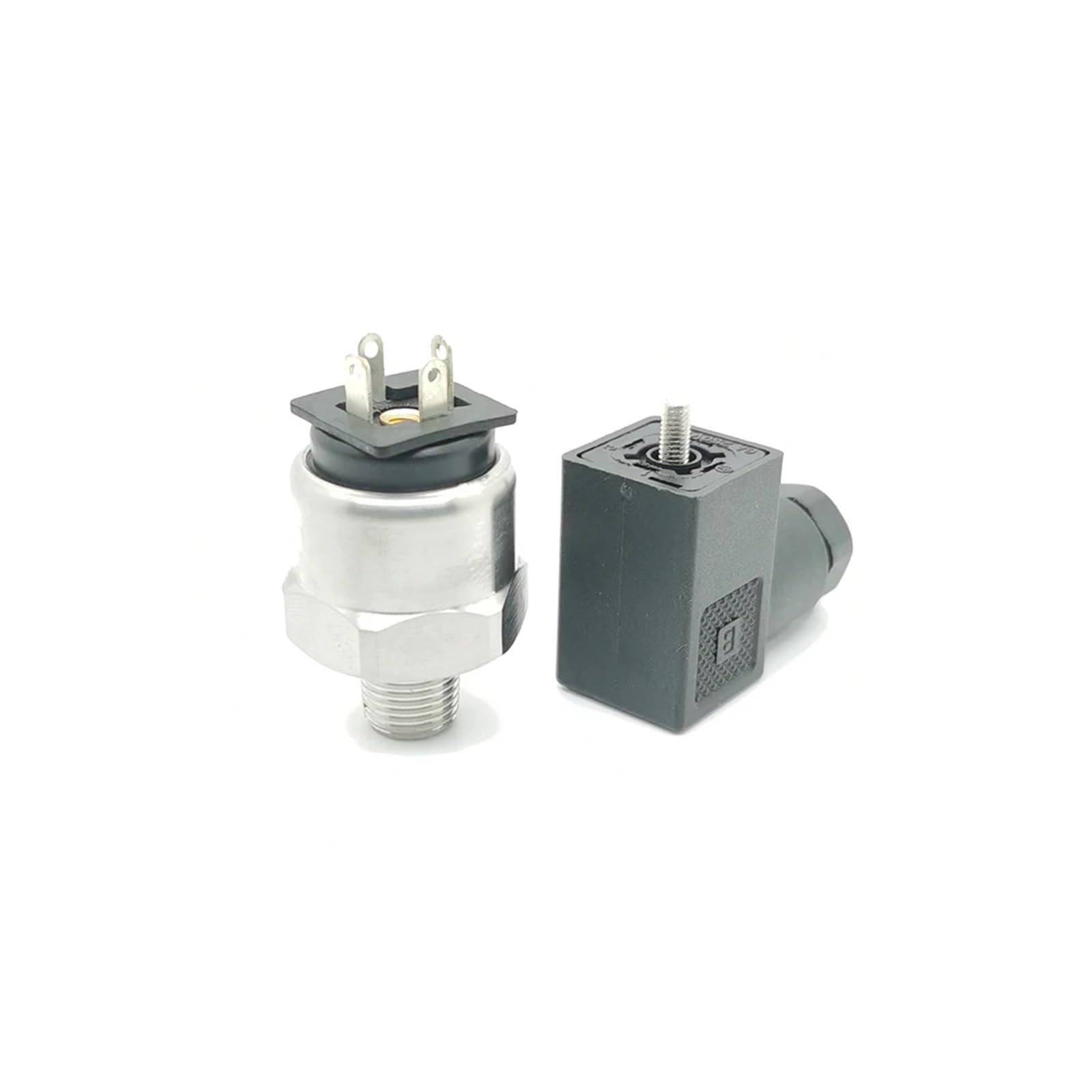 Drucksensor Sensor 1/8NPT 5V 12VDC 0,5-4,5V Keramiksensor Edelstahl DIN43650C(60psi-5VDC-0.5-4.5V)