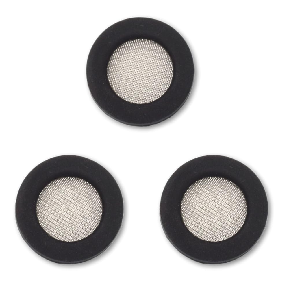 Olivia Tree Silicone Washer Silicone Filter Gasket for Shower Head Water tap Faucet Black 3 pcs