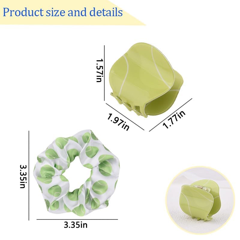 Pinzas para cabello tipo garra con diseño tenis miniatura 2