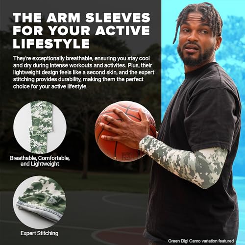 S A Compression Arm Sleeve UV 30+ Sun Protection, Moisture Wicking, 4-Way Stretch3