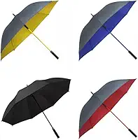Guarda-Chuva de Golfe Grande Automático-8 Varetas Fibra de Vidro, Reforçado e com Blackout UV