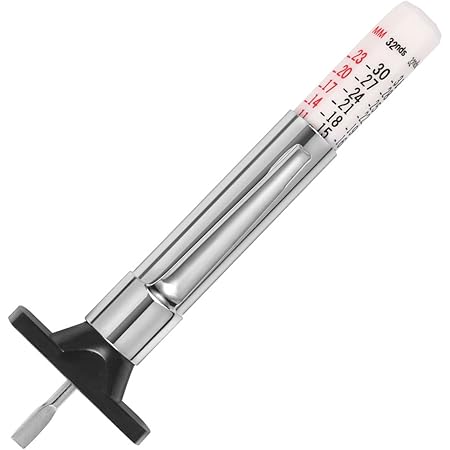 Tire Tread Depth Gauge, Tread Depth Gauge, Tire Gauges, Color Coded Tire Depth Gauge, Tire Tread Gauge, Tire Tread Depth Accurate Measurement Tools by PROND (White Type)