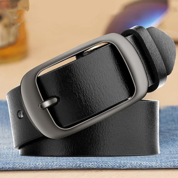 Image of Stylish Men's Belt with Strong Buckle Closure Smooth Finish Comfortable Fit and Elegant Design for Jeans Trousers and Formal Wear