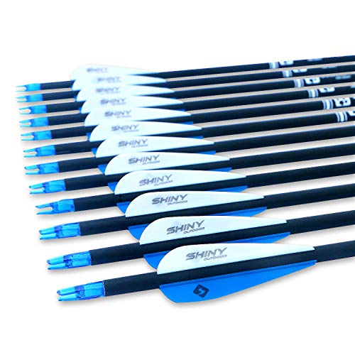 Image of TIGER ARCHERY 30 inch Carbon Arrows for Compound Recurve Bow Hunting Target