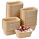 Huucozn 100 Stück Mini Kastenform Kuchen Rechteck Kuchenform Mini Kuchenformen Mini-Backform Mini-Laibkuchenförmchen Papierbackform Set für Kleines Brot Muffins