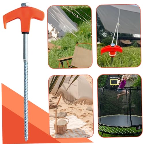 Estacas para carpa de 8 pulgadas para asegurar el trampolín del jardín y toldos de playa 3
