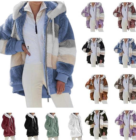 VNBUY Damen Mantel Kapuzenjacke Warm Winterjacke Mode Einfarbig Herbst...