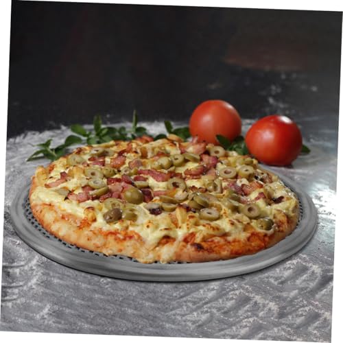 Plaque à pizza perforée COLLBATH 12 pouces contre la pâte molle - 8