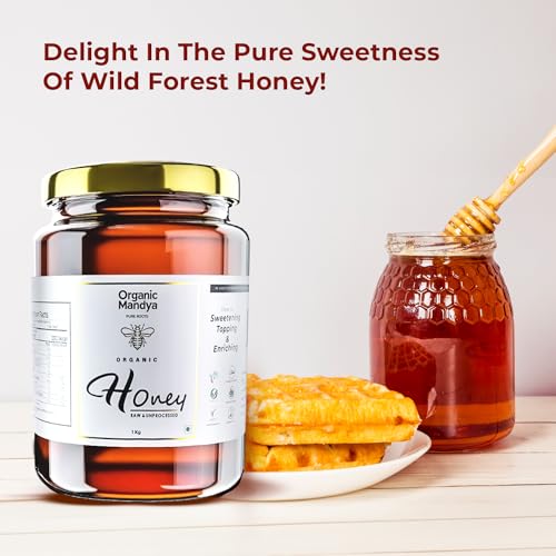 Image of Pure Honey 1kg - Raw Wild Forest Honey | Organic Honey, Natural Unprocessed Honey by Organic Mandya