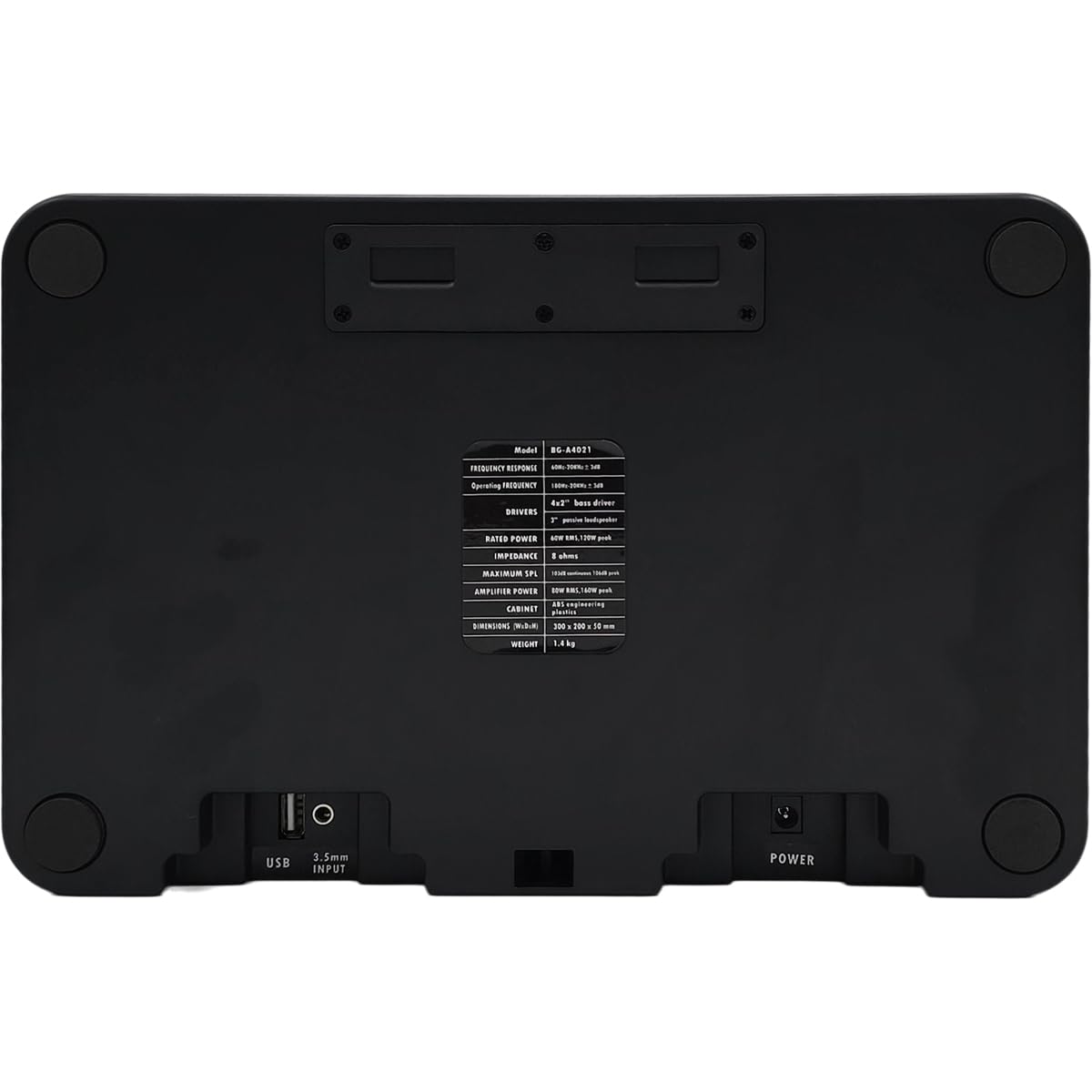 Altavoz Bluetooth Activo GTY-A4021: Altavoz Compacto autoamplificado con TWS, reproducción USB y Entrada AUX (60 W RMS / 120 W de Potencia máxima).