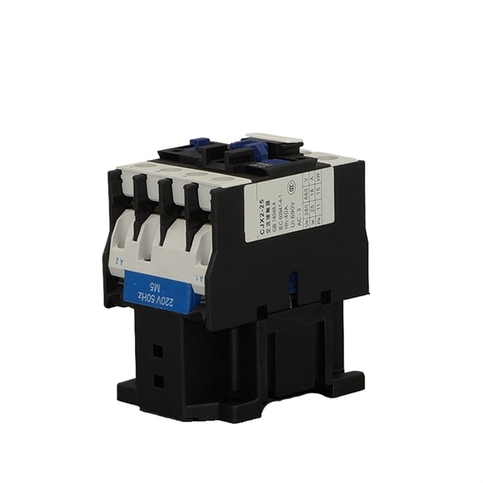 CJX2-25004 CJX2-25008 25A 4 pôles contacteur magnétique électrique 1 pièces (Color : 25004 4NO AC220V)