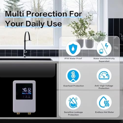 Chauffe-eau instantané électrique 5500W blanc 110V 220V