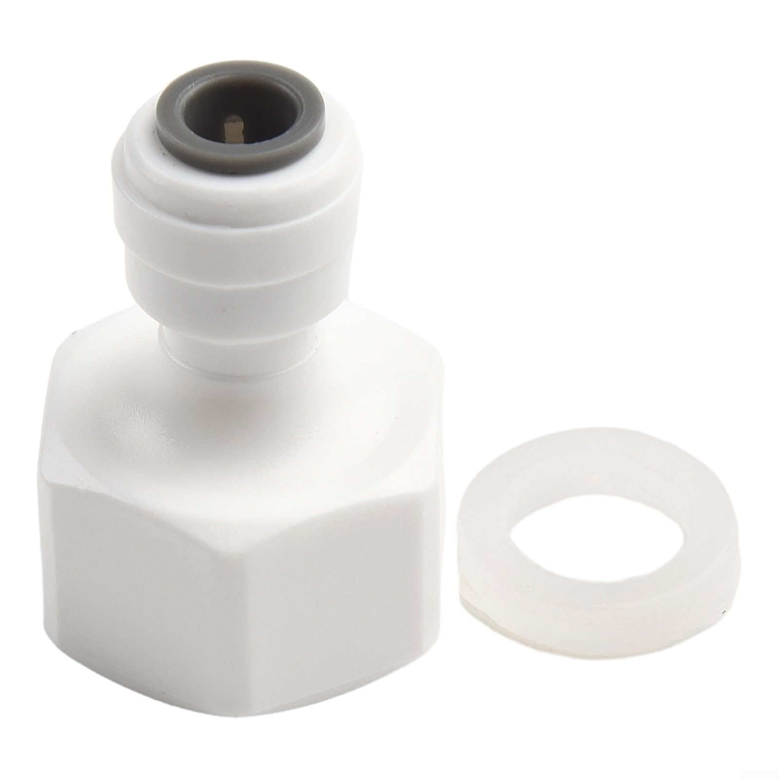 Grifo purificador de agua, filtro de agua potable de ósmosis inversa G1/2 con cuello de cisne (negro)