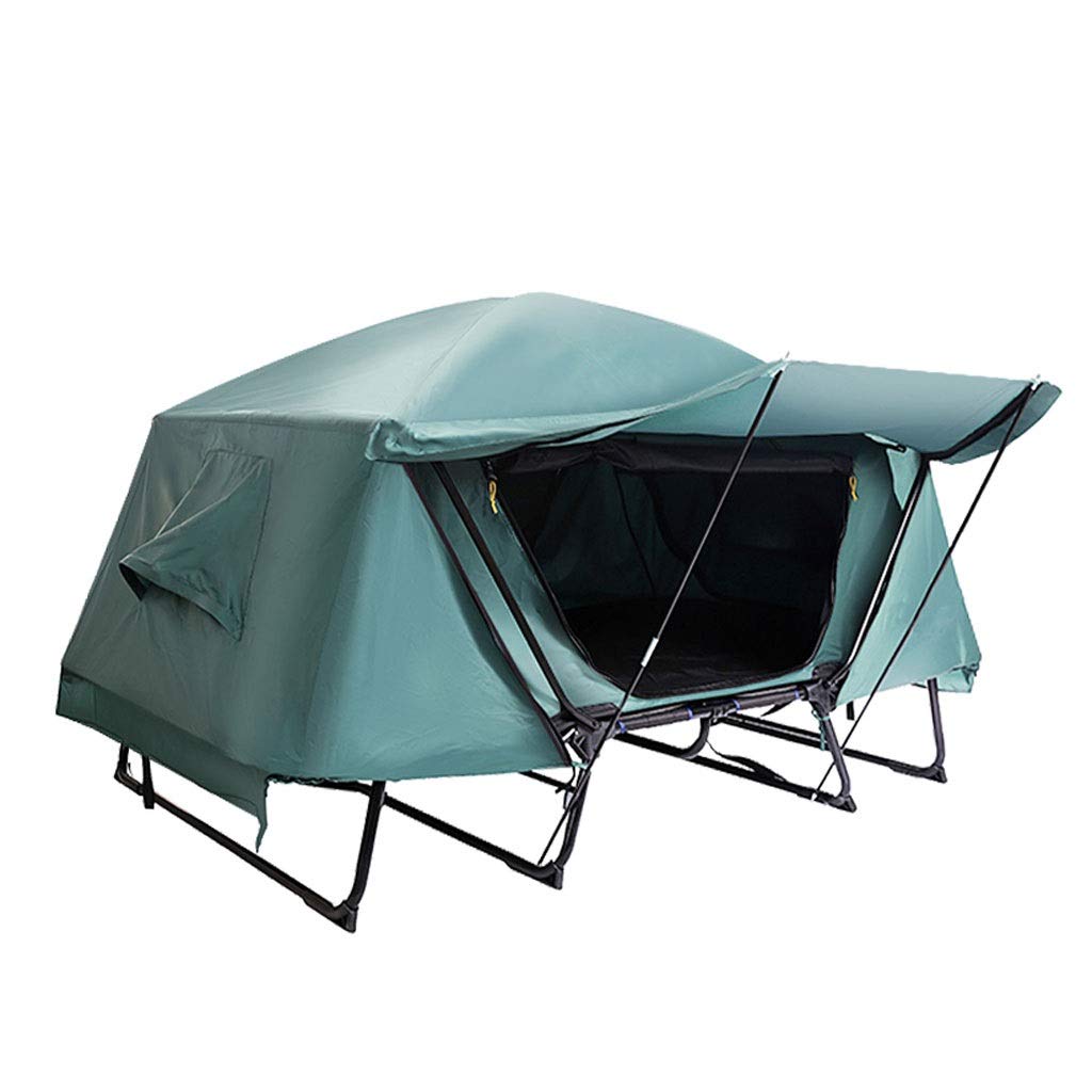 Ffhshop Tents/Tent with Screen Room Warm Off-ground Outdoor Tent Rainproof Double-layer Outdoor Tent Camping Picnic Thickening Tent Tent for Camping with