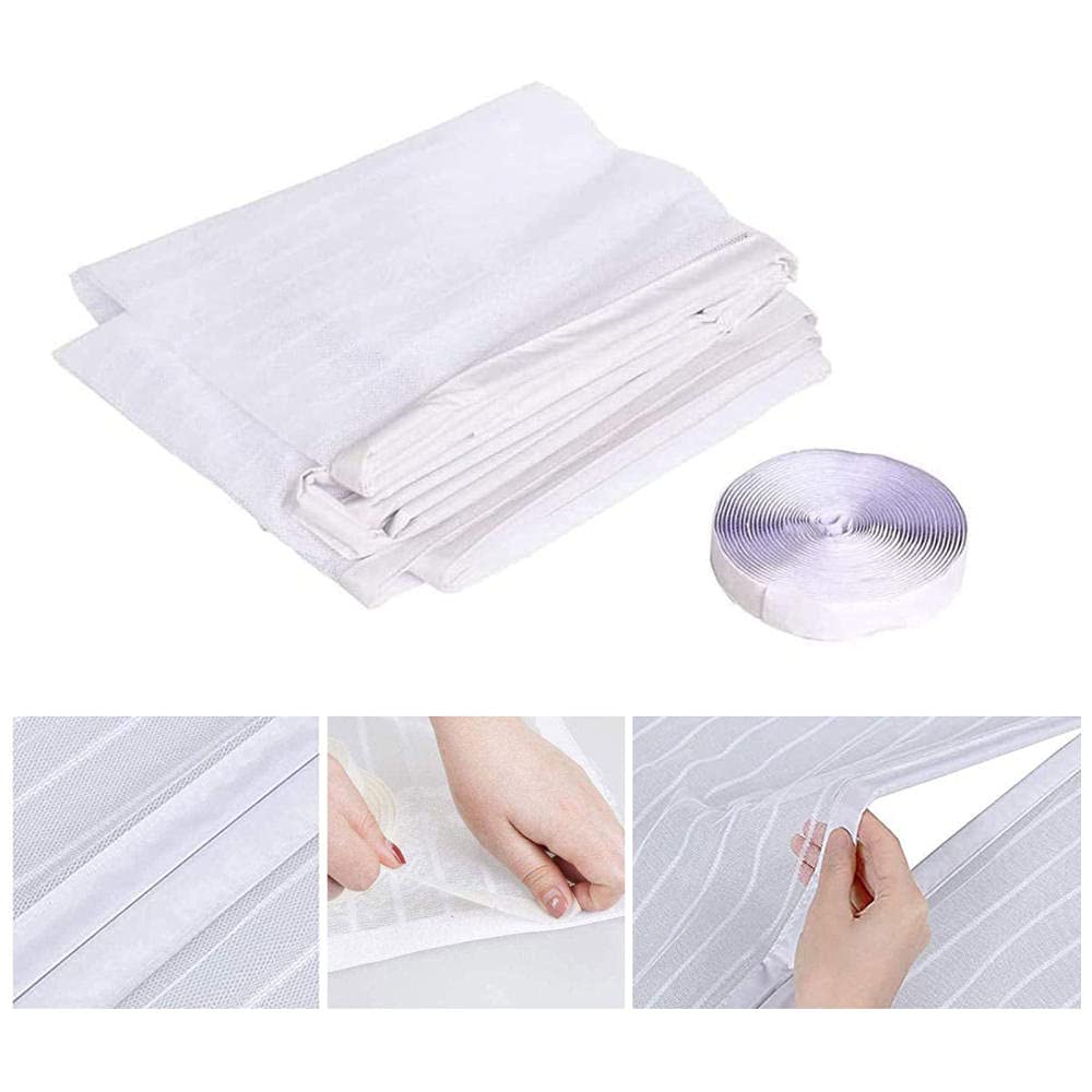 Moustiquaire Magnetique Fenetre, 195 X 145 Cm Auto-AdhéSif En Maille Rideau Aimantée Anti Moustique, Fermeture Automatique Pour La Plupart Des Fenêtres, Gris