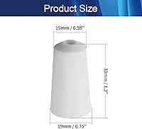 Vista 2 de Bettomshin 5 tapones de silicona cónicos Carboy de 15-19mm/0.59"-0.75", adecuados para orificios de 18mm/0.71" de diámetro, para cerveza casera