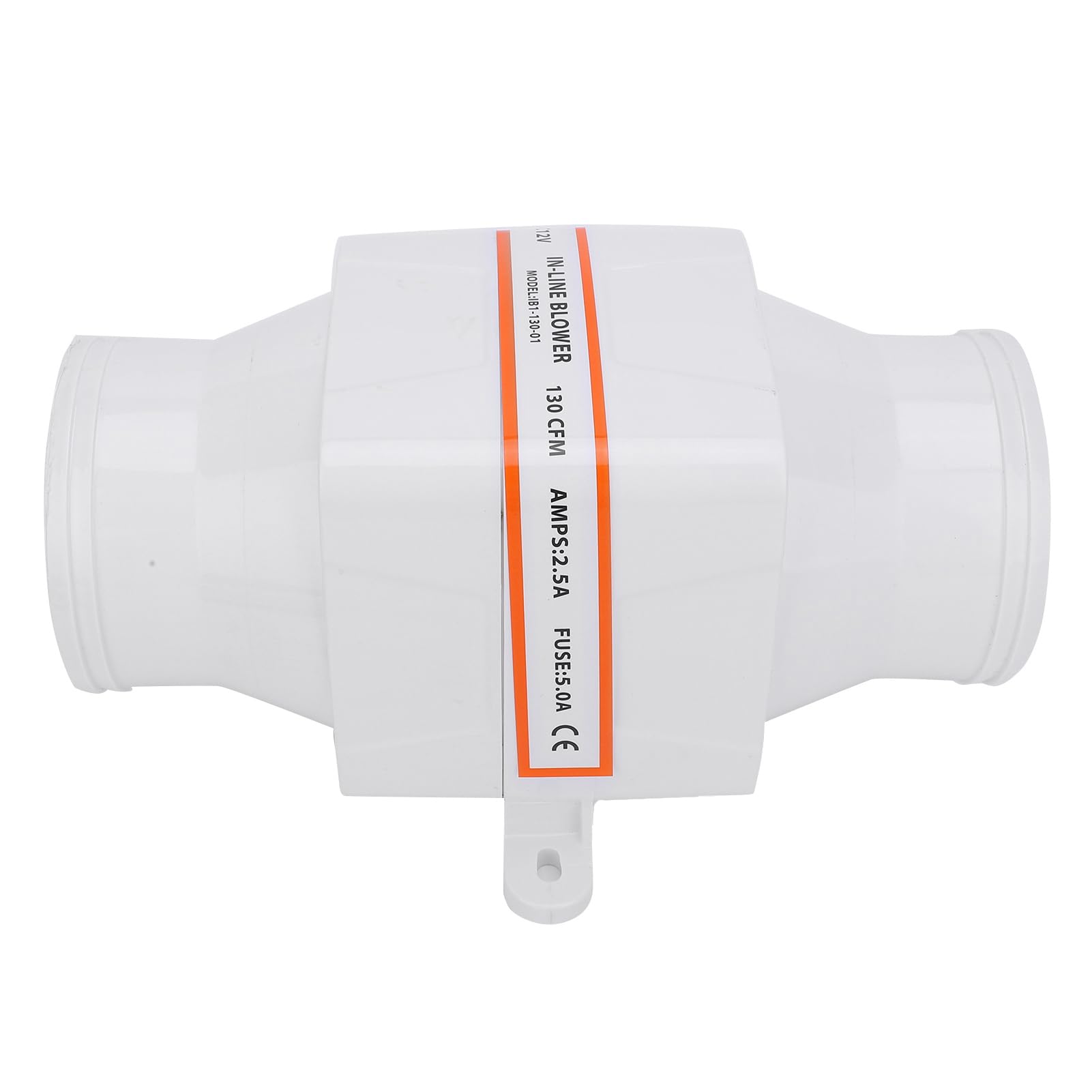 Aramox Souffleur d'air de Cale Marin, Construction ABS, étanche, DC 12V, Souffleur d'air en Ligne 3 Pouces pour Yacht, Caravane