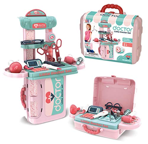 Image of Magicwand ABS Plastic Pretend Play Carry Along 3-in-1 Doctor Play Set for Kids【3 Yrs & Up】【Pack of 1】【Multi-Colored】